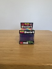 Nee Doh Nice Cube Swirl Super Solid Squish Squeeze Toy Purple Blue Pink