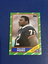 1986 Topps William Perry Rookie Card #20. rookie card picture