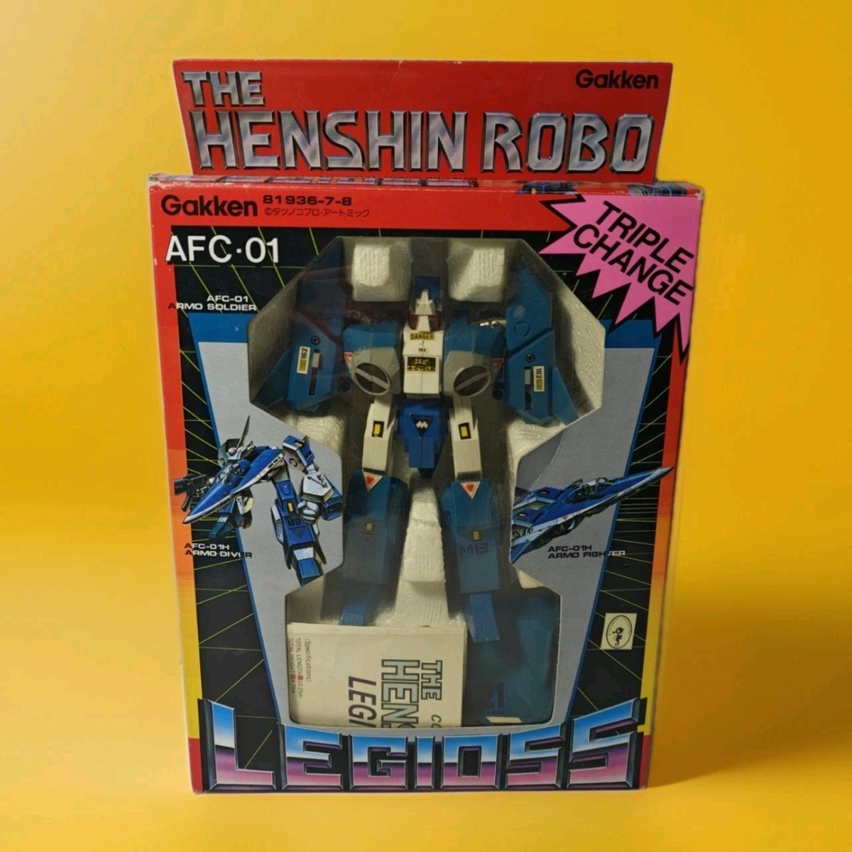 Vintage 1983 The Henshin Robo AFC-01 Legioss Triple Changer figure