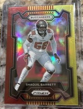 2023 panini prizm Shaquil Barrett Red/Yellow #281 18/44
