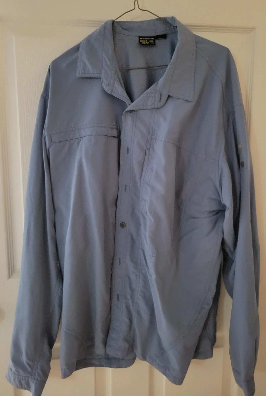 Mountain Hardwear XL Long Sleeve Shirt | Blue | Vented Back | Outdoor Hiking