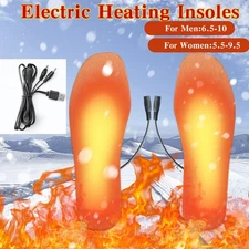 Heated Insoles for Women Men Foot Warmer Rechargeable Cuttable Heating Shoe Pads