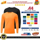 A4 N3425 Mens Polyester Moisture Wicking Long Sleeve Dri-Fit Tee Sprint T-Shirt