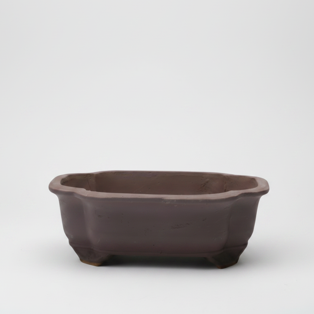 Unglazed Bonsai Pot Rectangle | 26cm x 21cm x 7cm | YB1128