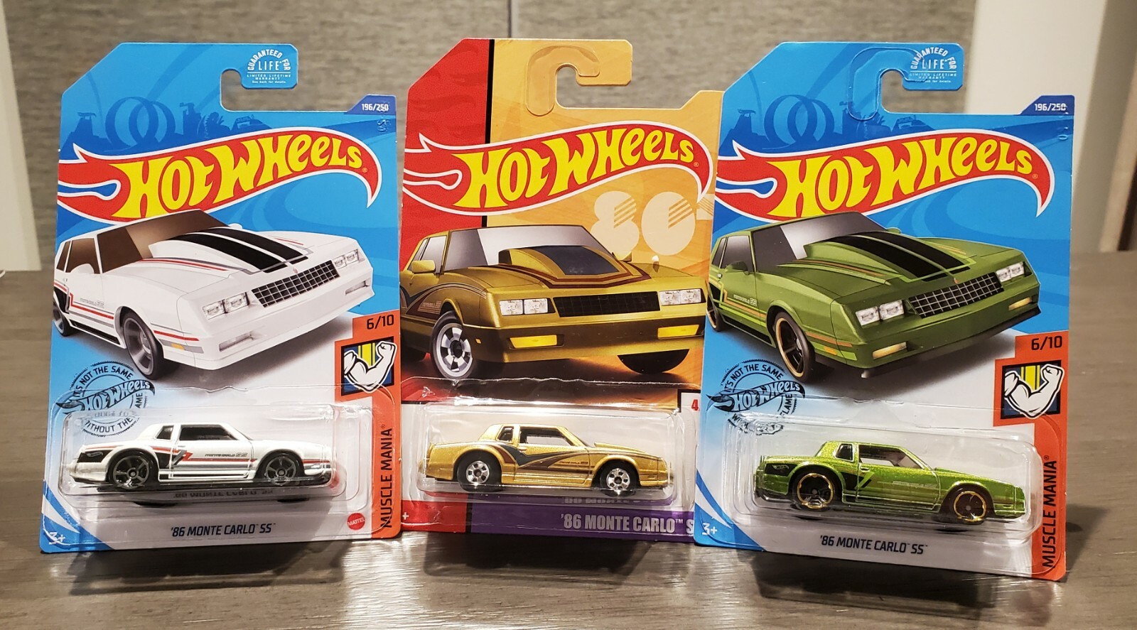 Hot Wheels 2020 Muscle Mania '86 Monte Carlo SS 1:64 Diecast Car - Green, 196/250 (Collector Numbered) - View #7