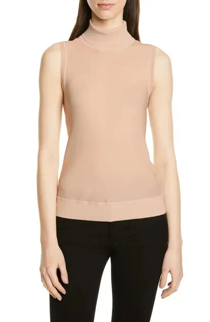 Silk turtleneck best sale sleeveless