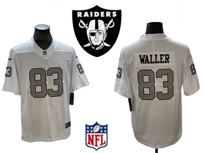Men's Las Vegas Raiders #83 Darren Waller White Game Player Jersey