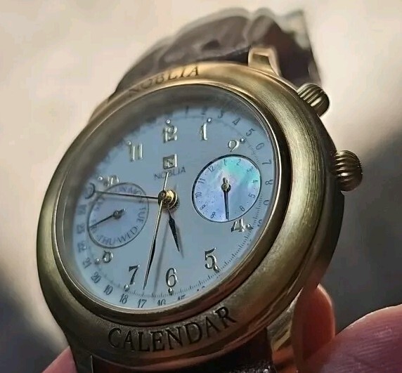 Citizen Noblia Triple Calendar Mens Quartz Watch QX 5132