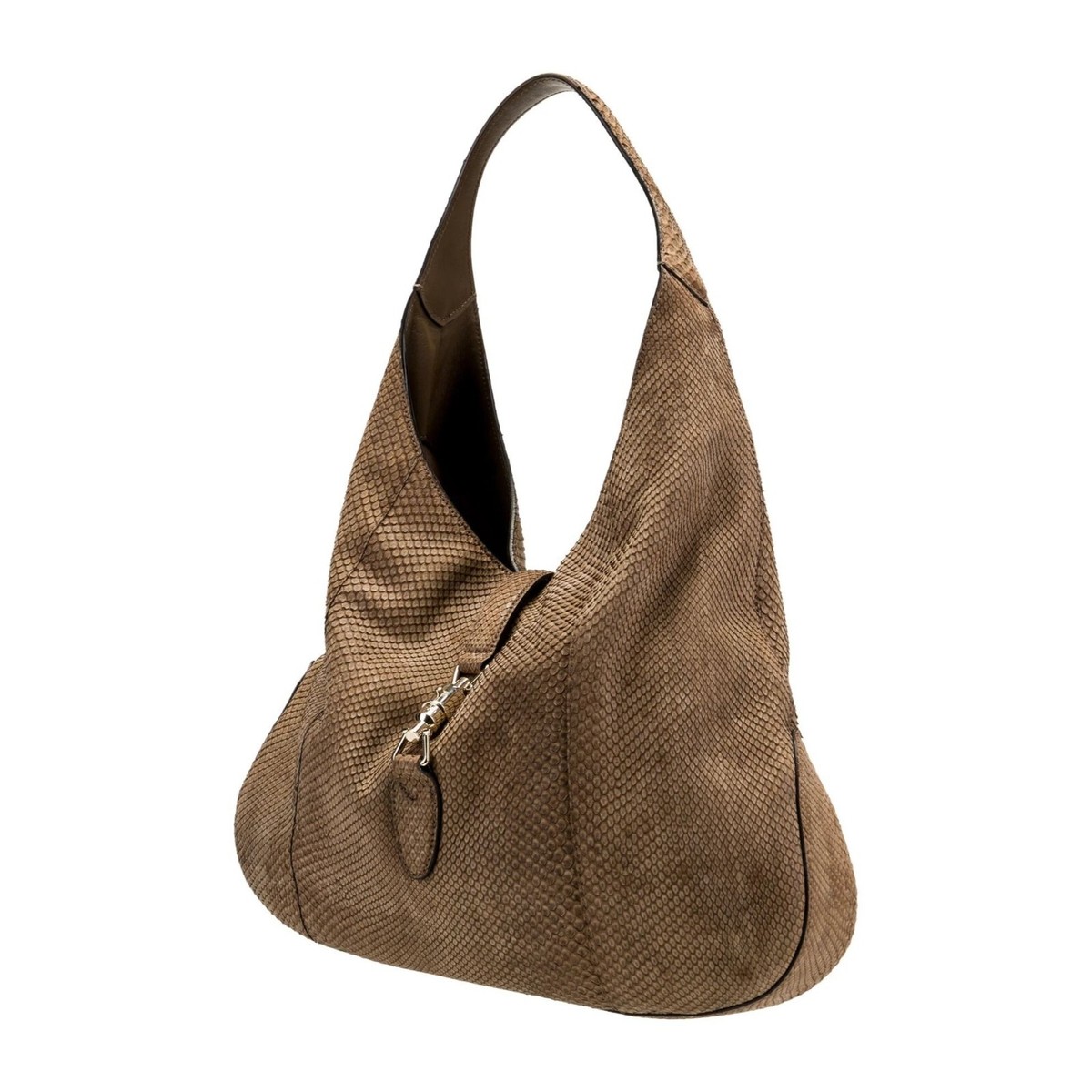 Gucci Jackie golden brown python hobo w gold hardware | eBay