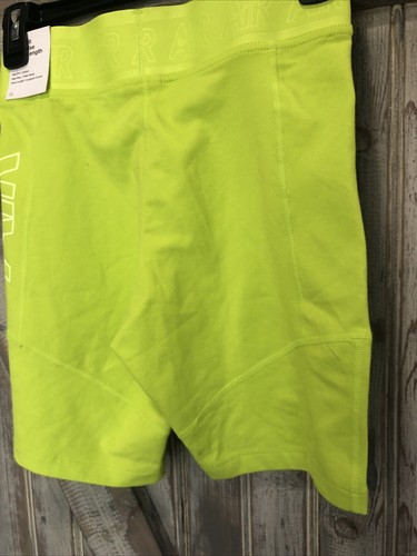 Nike Air Womens Athletic Shorts High Rise Lime Neon Green SMALL NWT - Picture 7 of 13