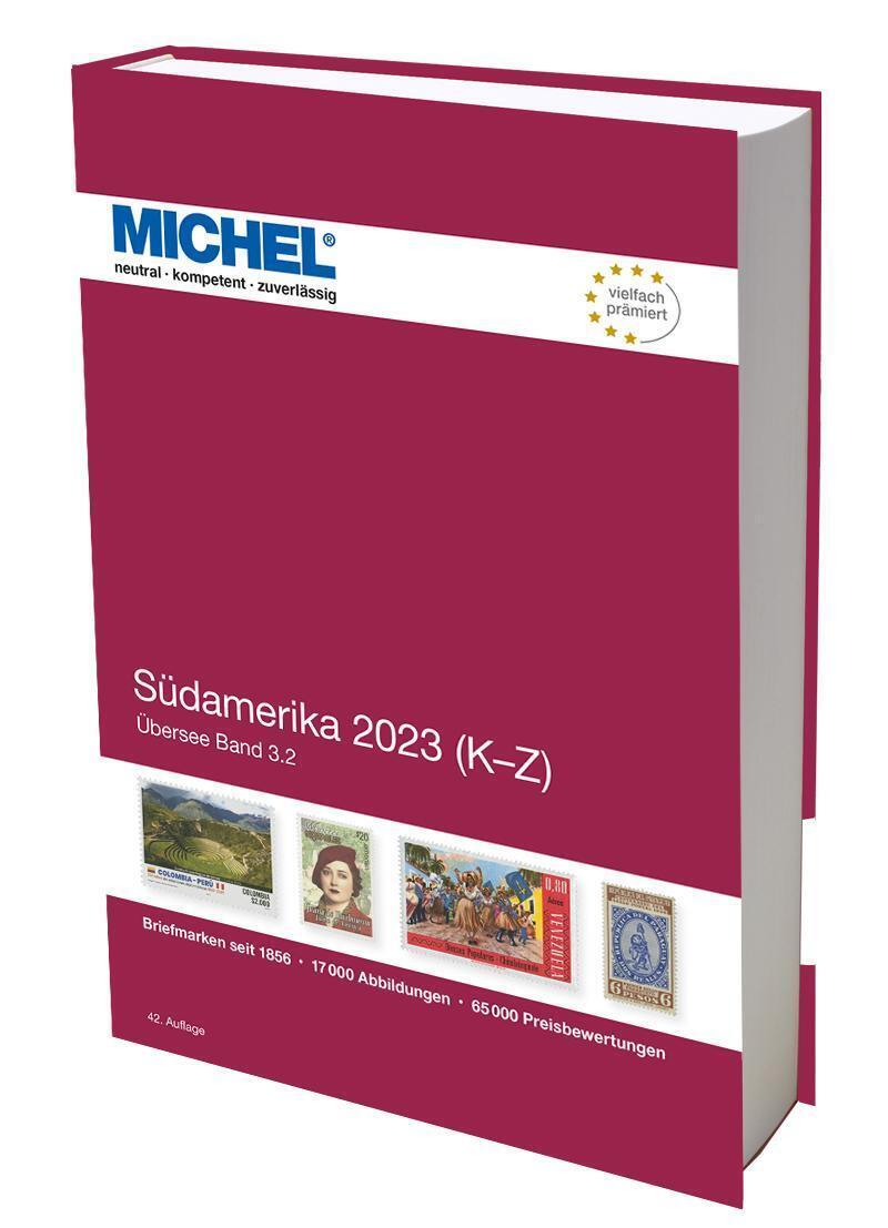 Thumbnail - Michel Südamerika K-z 2023 Ü 3.2 Michel-redaktion Buch 1068 S. Deutsch