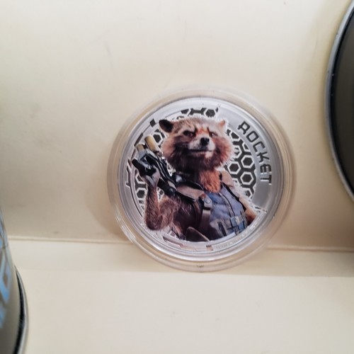 One 2017 Cook Islands Marvel Guardians Of The Galaxy .999 Silver Coin Ltd Ed - Picture 9 of 9