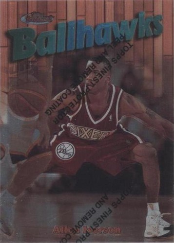 ALLEN IVERSON 1997-98 Topps Finest Masters #183 with Coating
