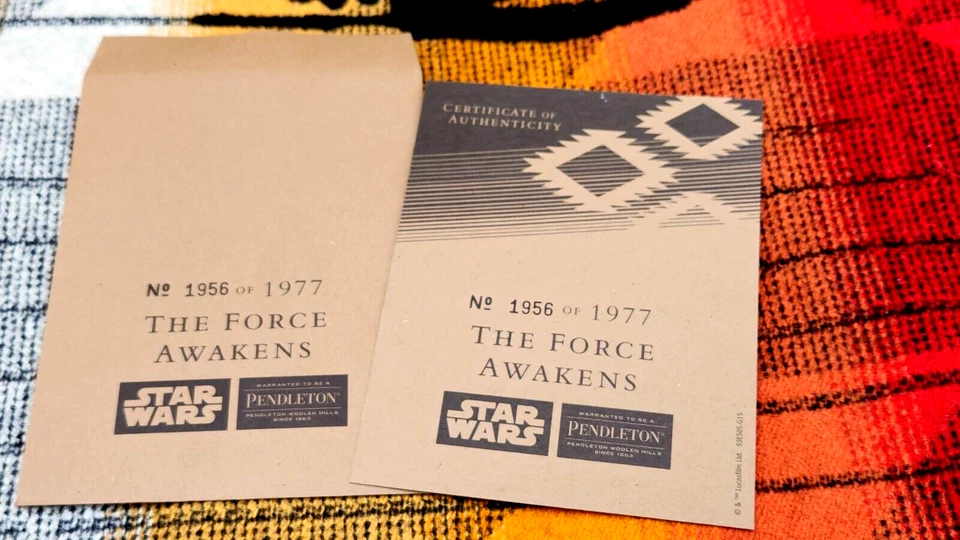 Pendleton Limited Edition Star Wars Blanket New W/ Tags and Original Box + COA! - Image 4 of 4