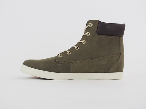 Botas chukka Timberland EK 6 pulgadas Glastenbury 8057B de cuero oliva oscuro para mujer - Imagen 5 de 7