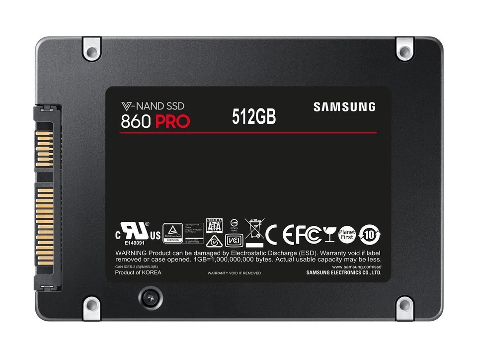 Samsung 860 PRO 512GB Internal 2.5" MZ-76P512BW SSD solid state drive - Image 3 of 4