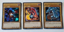 Yugioh 10th Anniversary Red-Eyes Dark Magician Blue-Eyes Ultra Rare Limited Ed