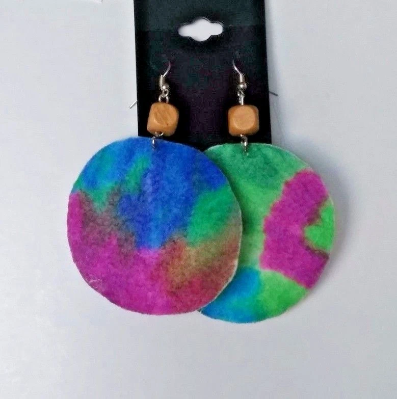 Felt earrings clearance