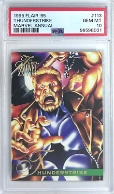1995 Marvel Annual '95 Flair Thunderstrike #113 PSA 10 GEM MT POP 2