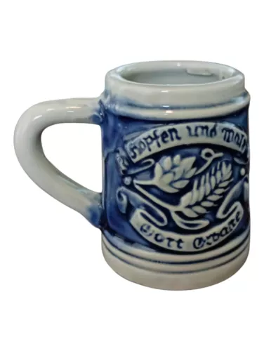 VTG Miniature 2 1/2" Raised Relief Mug Stein Made in Japan 