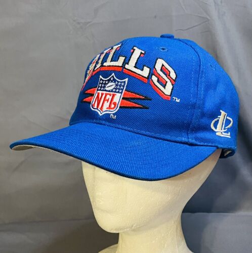 Vintage Buffalo Bills Snapback Logo Athletic Diamond Cut Hat NFL Football Blue - Afbeelding 1 van 16