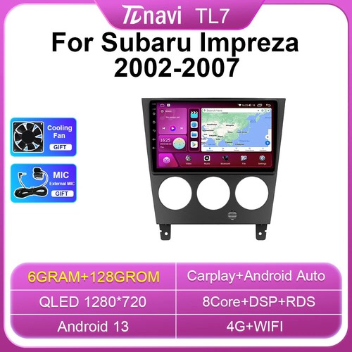 Android Car Radio Carplay For Subaru Impreza GD GG Multimedia Video Player GPS - Picture 22 of 32