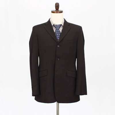 Topman 42R Brown Sport Coat Blazer Jacket Solid 3B Wool