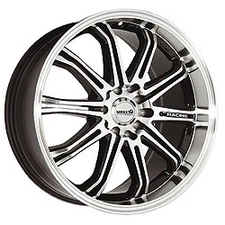 1 Maxxim 17x7 5X105 / 5X4.50 +40 41MB Ferris Machined Face and Lip with Gloss Bl
