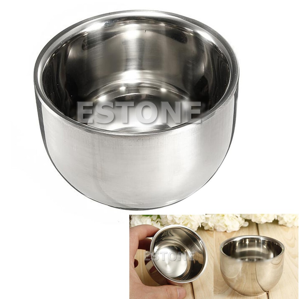 Stainless Steel Metal Men s Shaving Bowl Create Rich Shave Cream Men