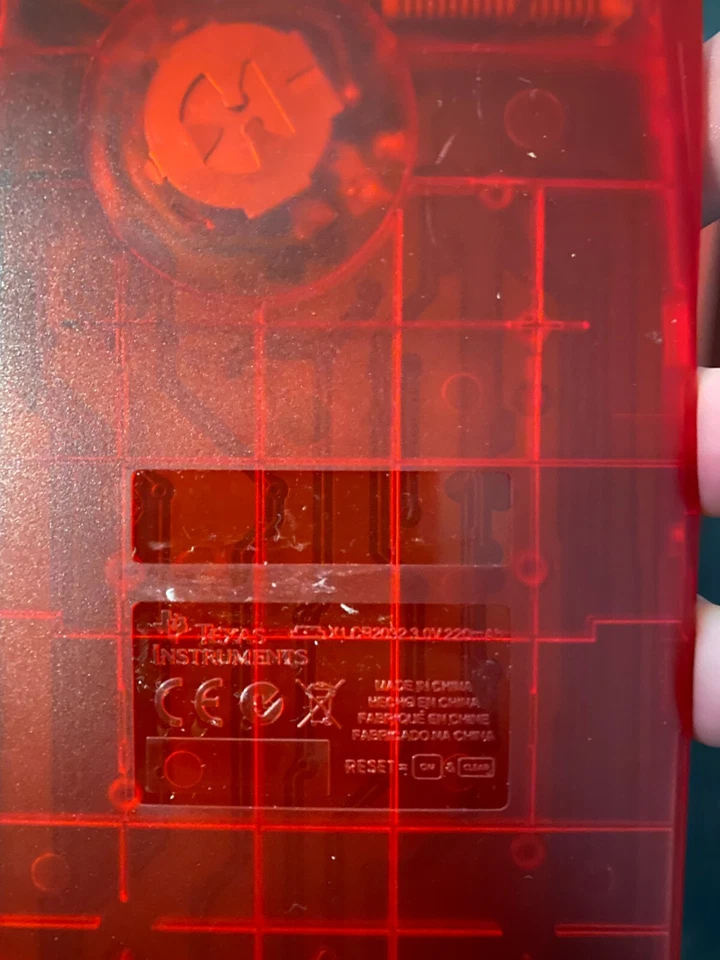 New Texas Instruments TI-10 Dual Power 2-Line Elementary Calculator Red Pocket - Image 4 of 4