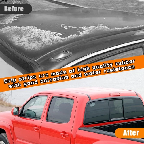 Moldura de techo negra para Toyota Tacoma 2005-2015 2 piezas nueva - Imagen 6 de 24