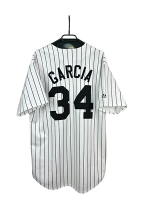 Vintage Chicago White Sox MLB #34 Garcia Jersey Shirt Rare Mens