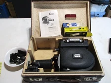 ERNST LEITZ WETZLAR PRADO 250 SLIDE FILM PROJECTOR W/CASE-MANUALS Hektor f=85 cm