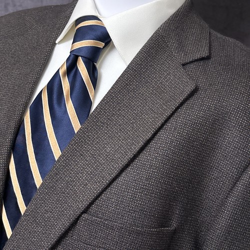 Joseph Feiss Sport Coat 44L Brown Lambswool Blazer Jacket Casual Classic