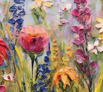 絵画 Oil painting of beautiful flowers. Large Flowers Oil Painting Original Chrysanthemum Wall Art