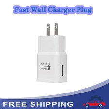 New USB Wall Charger Fast Adaptive Wall Plug 15W Charger Plug for Samsung White