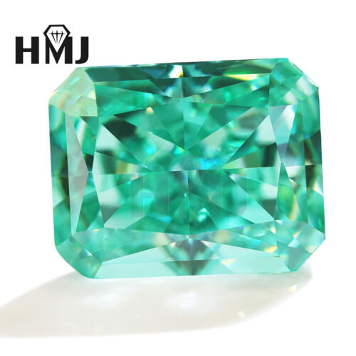 Radiant Paraiba Crushed Ice Cut Cubic Zirconia 5A Loose CZ Stone Gemstone AAAAA - Picture 2 of 15