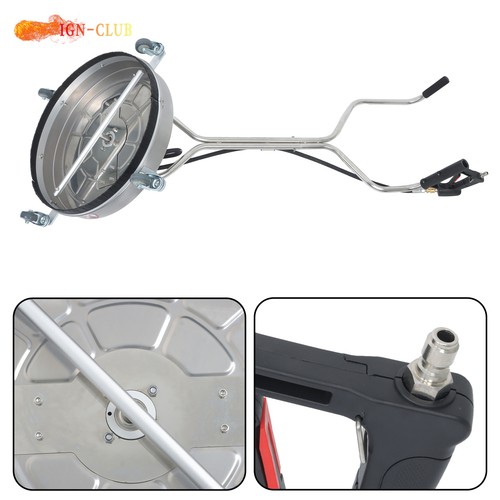 24" 6000PSI Pressure Washer Surface Cleaner w/ Handles & Wheels Stainless Steel - Picture 10 of 17