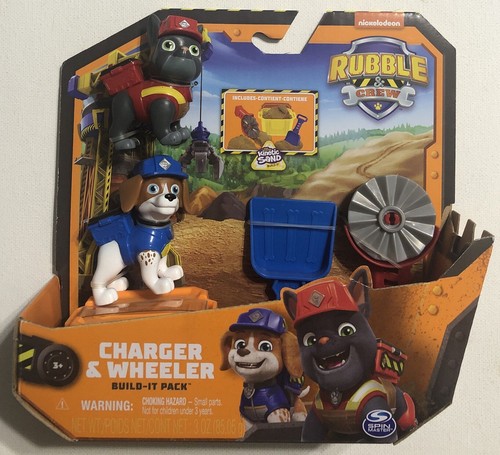 New Nickelodeon Rubble & Crew Charger & Wheeler Build-It Pack *MIP* Paw Patrol
