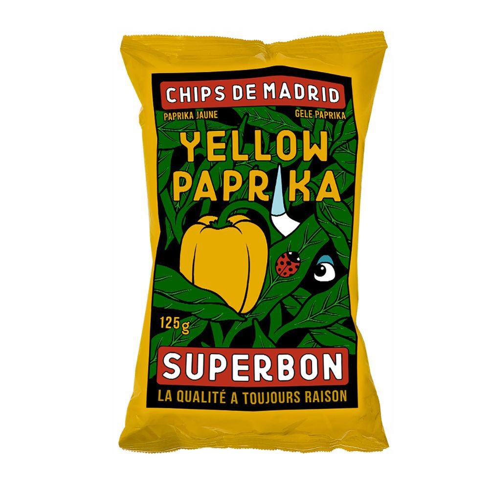 Superbon Chips Yellow Paprika 14x125g Crispy Potato Snacks