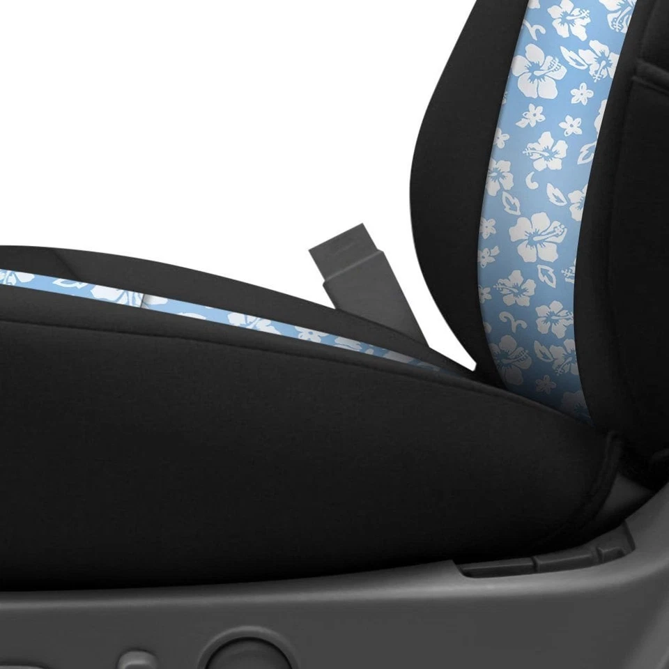 For Lexus RX450h 16-22 Seat Cover CR-Grade Neoprene 2nd Row Black & Hawaiian Sky - Изображение 3 из 4