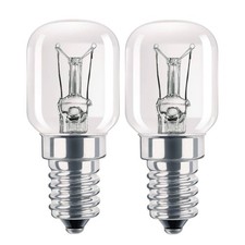 Powerplus Oven Bulbs 15W E14 SES 2 Pack Cooker Light Bulbs Clear Replacement