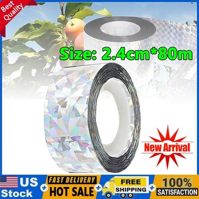 Two-Side Reflective Farm Bird Scare Repellent Tape Visual Flash Anti-Bird  KU