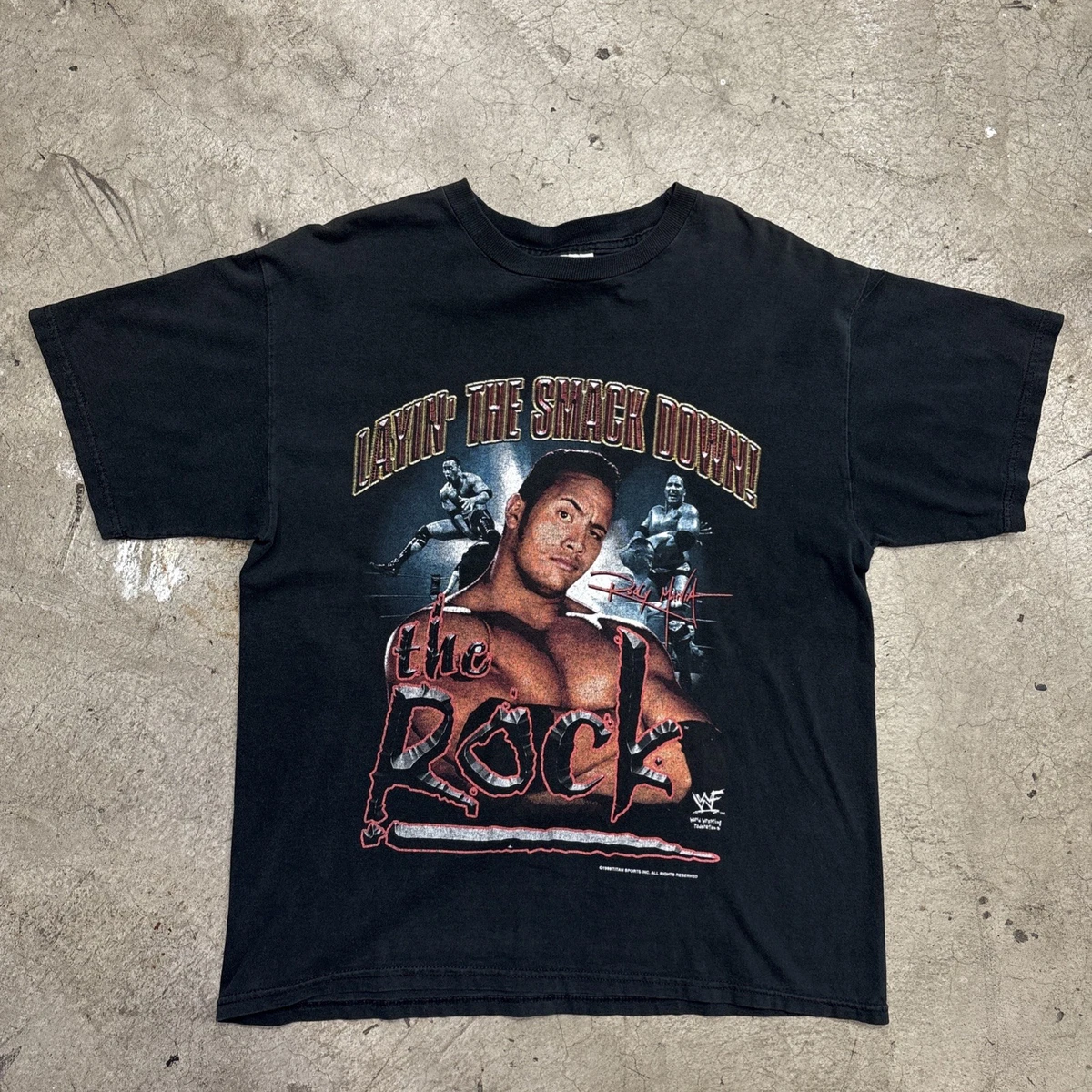 The Rock WWF Wrestling Shirts for sale | eBay