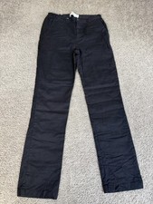 Old Navy Chino Pants Girls 18 Black Twill Slim Zip Pockets 30 In Inseam