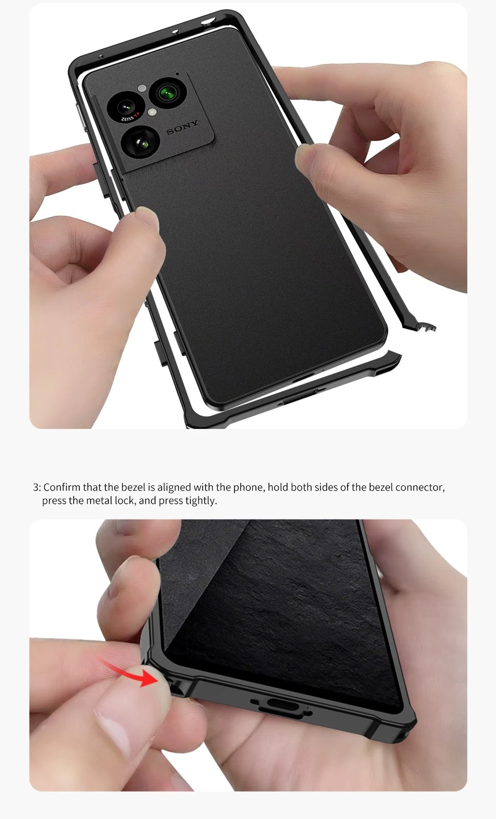 Aluminum Alloy Frame Bumper For Sony Xperia 1 Viii 2026 Metal Lens Cover - Picture 18 of 20