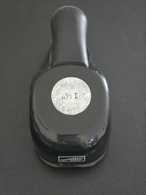 Stampin Up Circle Paper Punch 1 1/4'' Older Style Black Whale Handle Punch #40