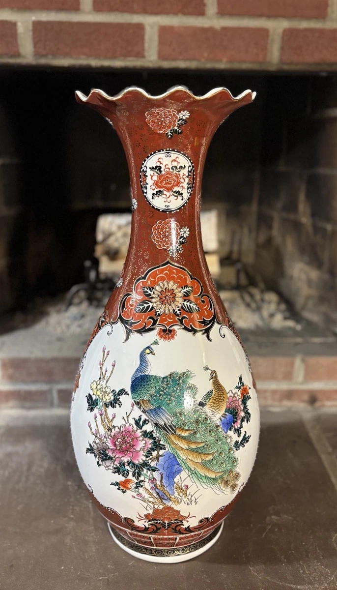 孔雀花瓶中国古董花瓶| eBay