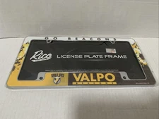 Rico Industries Valparaiso University Valpo Beacons NEW Auto tag Plate frame NEW