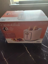 Beautiful 2 Slice Toaster with Touch-Activated Display, Pink Sesame